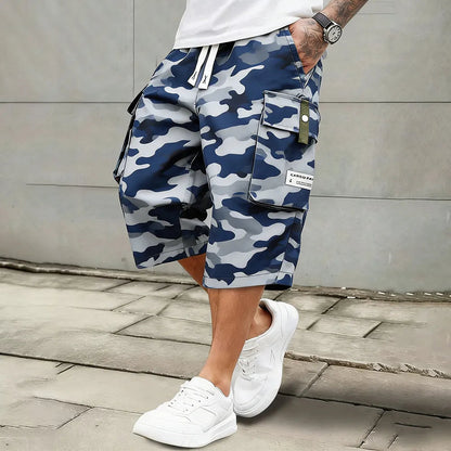 Men's Casual Cargo Calf Shorts