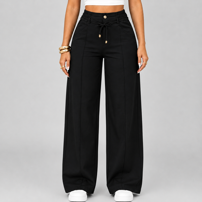 ⚡New Drawstring High Waist Wide Leg Pants
