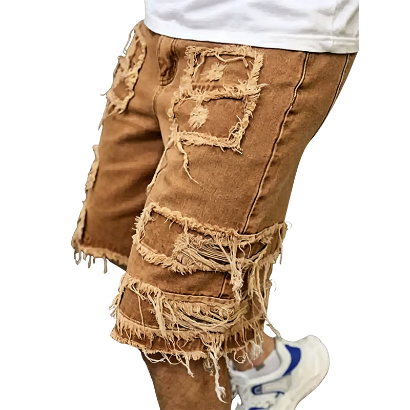 Summer Special Sale - Raw Hem Denim Shorts with Rips