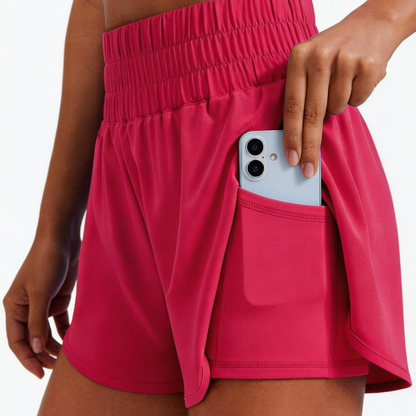🔥Summer Special Sale🔥Anti-exposure sports shorts with built-in inner layer and convenient side pockets