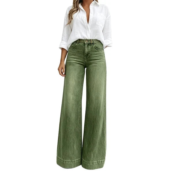 ✨ Leg-Lengthening Wide-Leg Jeans